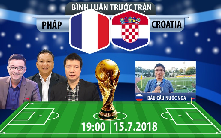 [BÌNH LUẬN TRƯỚC TRẬN] Chung kết World Cup 2018: Pháp - Croatia