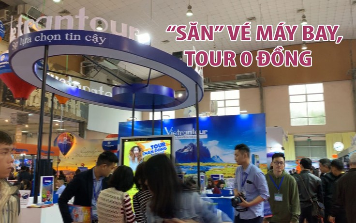 Người Hà Nội chen chân “săn” vé máy bay, tour 0 đồng