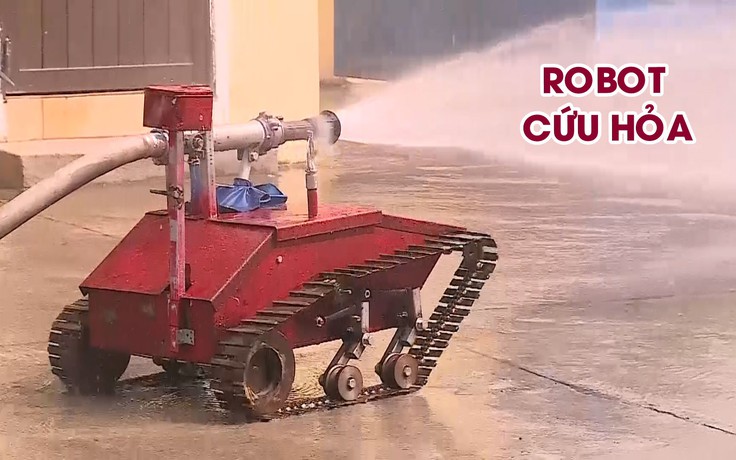 Robot cứu hỏa, sáng chế độc đáo của 2 học sinh trung học