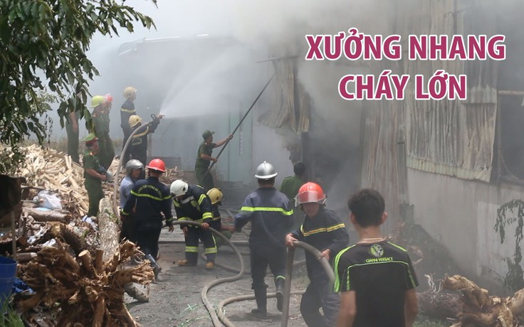 Hàng trăm người tham gia chữa cháy xưởng chứa nhang ở Đà Nẵng