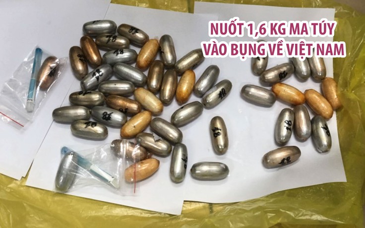 Hy hữu: Nuốt 1,6 kg ma túy vào bụng di chuyển từ châu Phi về Tân Sơn Nhất