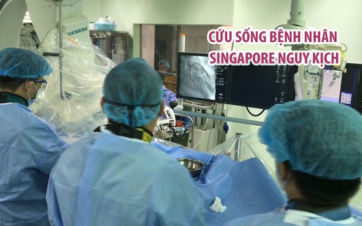 Bác sĩ Cần Thơ cứu sống bệnh nhân Singapore bị nhồi máu cơ tim cấp