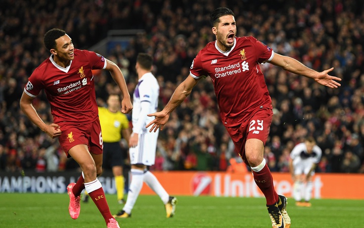 Champions League: Giành 3 điểm, Liverpool giữ vững ngôi đầu