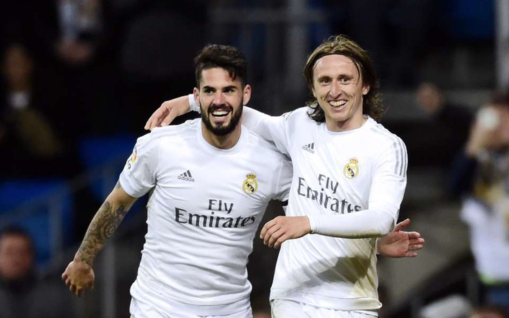 Isco và Modric có thể lỡ trận Derby Madrid