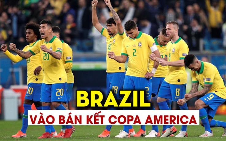 Thắng luân lưu nghẹt thở trước Paraguay, Brazil vào bán kết Copa America