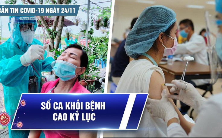 Bản tin Covid-19 ngày 24.11: Cả nước 11.811 ca mới | Ca khỏi bệnh cao kỷ lục