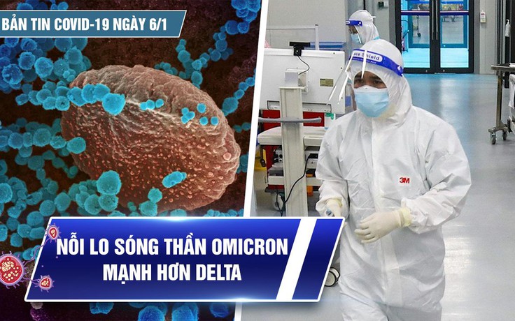 Bản tin Covid-19 ngày 6.1: Cả nước 25.842 ca | Nỗi lo “sóng thần” Omicron sẽ mạnh hơn Delta