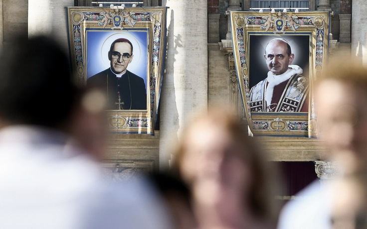 Vatican tuyên thánh Giáo hoàng Paul VI và tổng giám mục El Salvador