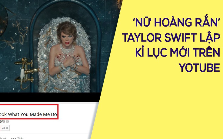 MV mới của Taylor Swift lập hàng loạt kỷ lục trên youtube