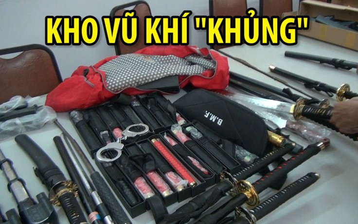 Kho vũ khí “khủng” của nam thanh niên ngay trung tâm TP.HCM