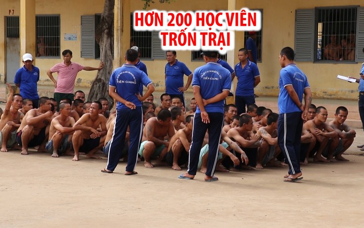 Đánh cán bộ gãy răng, hơn 200 học viên cai nghiện ma túy trốn trại