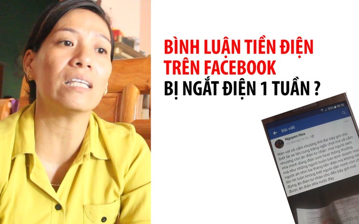 Rắc rối vì bình luận về hóa đơn tiền điện trên Facebook