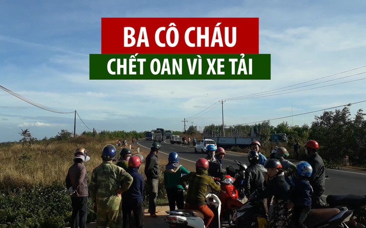 Cô gái trẻ và 2 em nhỏ chết oan vì xe tải gãy cầu trên Quốc lộ 14