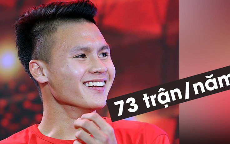 Quang Hải có thể đá đến 73 trận trong năm 2019