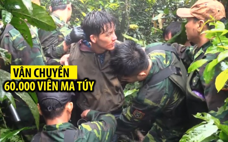 Nghi phạm người Lào bị bắt khi cắt rừng vận chuyển 60.000 viên ma túy