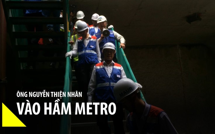 Cuộc nói chuyện ở công trường giữa ông Nguyễn Thiện Nhân với nhà thầu metro số 1
