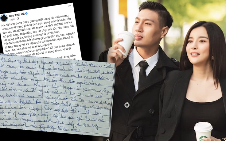 Xúc động lá thư tay cố diễn viên Đức Long gửi Cao Thái Hà trên giường bệnh