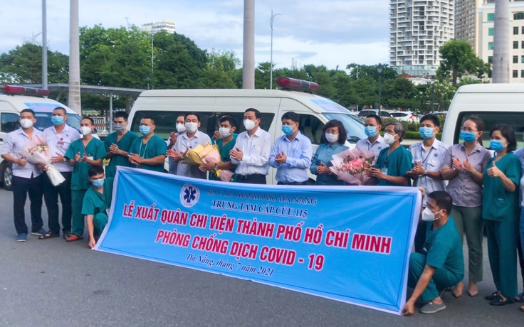 Trung tâm cấp cứu 115 Đà Nẵng vào hỗ trợ TP.HCM chống dịch Covid-19