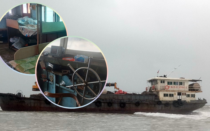 Cận cảnh bên trong con tàu sắt "khủng" bí ẩn trôi dạt vào biển Quảng Trị