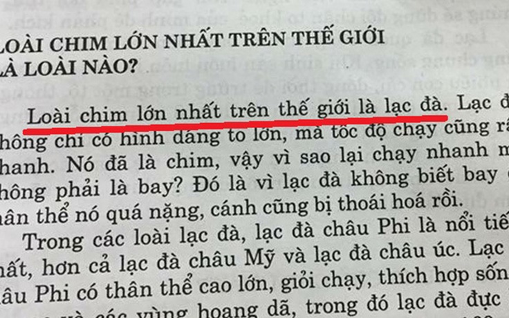 Nhà xuất bản sách ‘Lạc đà là một loài chim': Chúng tôi nhầm lẫn!