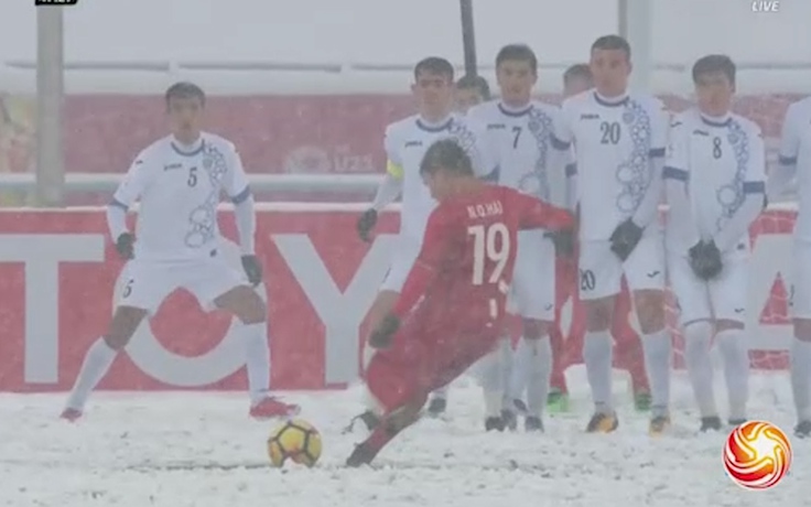 Chung kết U.23 châu Á: QUANG HẢI gỡ 1-1 cho Việt Nam