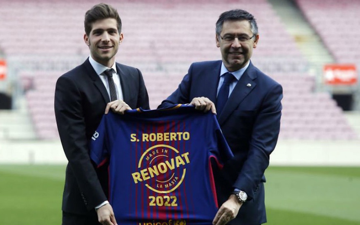 CHOÁNG: Phải chi 500 triệu euro nếu muốn "cướp" Sergi Roberto khỏi Barca