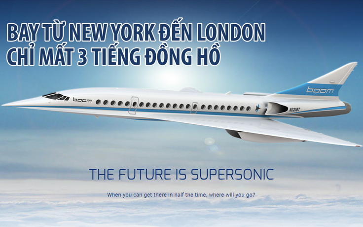 Ý tưởng máy bay chở khách bay New York - London chỉ mất 3 giờ