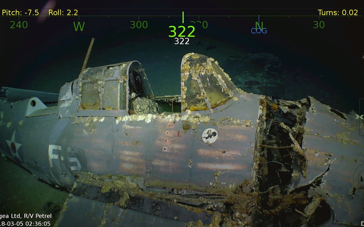 Phát hiện lịch sử: Tìm ra tàu sân bay USS Lexington dưới 3.000m nước biển
