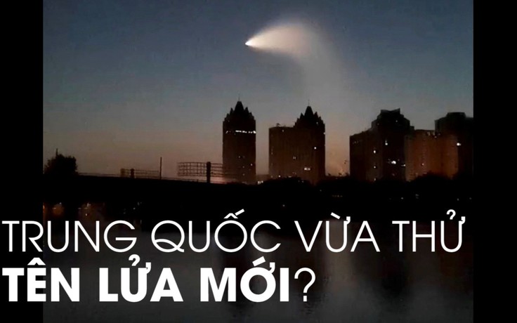 Là UFO, hay tên lửa mới của Trung Quốc?