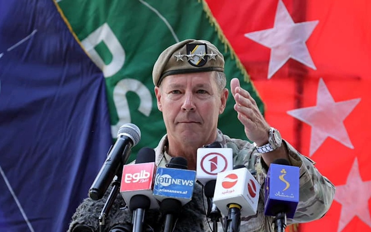 Tướng Mỹ giao lại quyền chỉ huy, đánh dấu kết thúc tham chiến tại Afghanistan