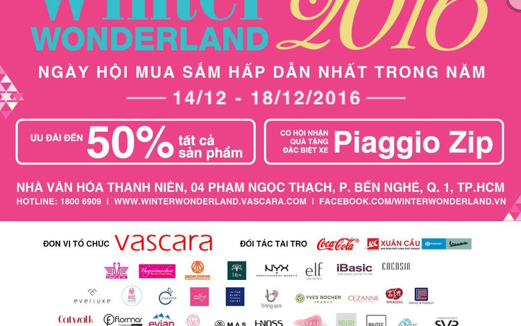 Mua sắm, nhận quà và selfie thả ga tại Winter Wonderland 2016