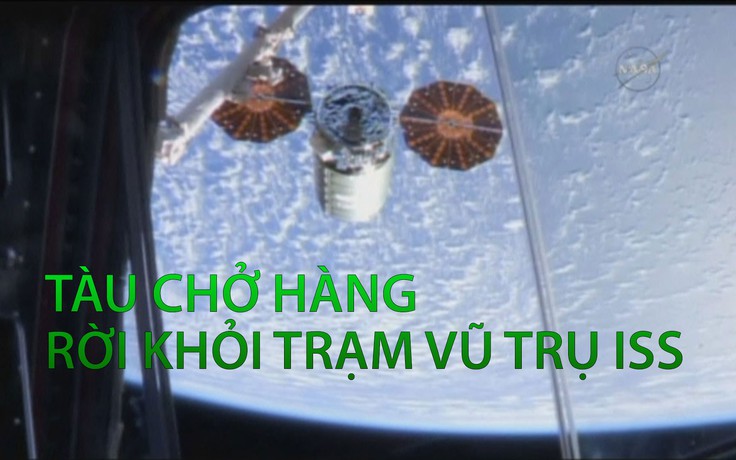 Tàu chở hàng rời khỏi trạm vũ trụ ISS