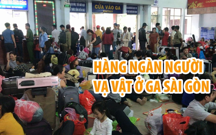 Tiếp tục vật vờ tại ga Sài Gòn dù đã khắc phục sự cố trật bánh tàu