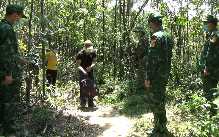 Bắt giữ 2 người cắt rừng nhập cảnh trái phép từ Lào về Việt Nam