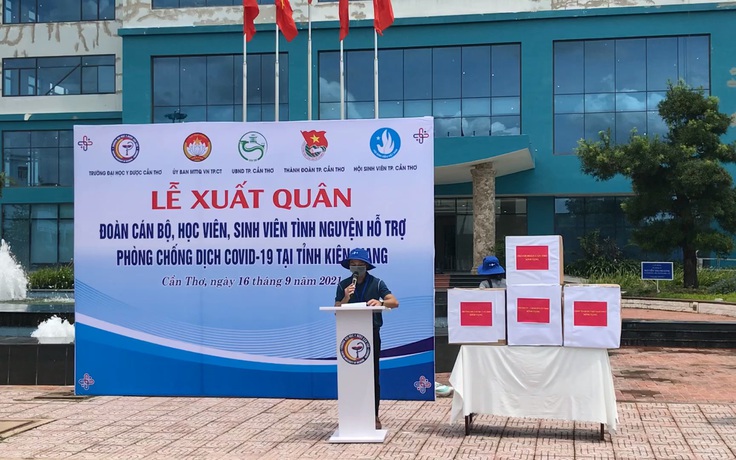 Hơn 600 cán bộ, sinh viên Y dược Cần Thơ hỗ trợ Kiên Giang chống dịch Covid-19