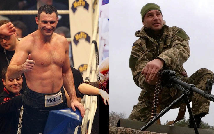 'Tiến sĩ cú đấm thép' Klitschko tập quân sự vì Ukraine 'đang có chiến tranh'