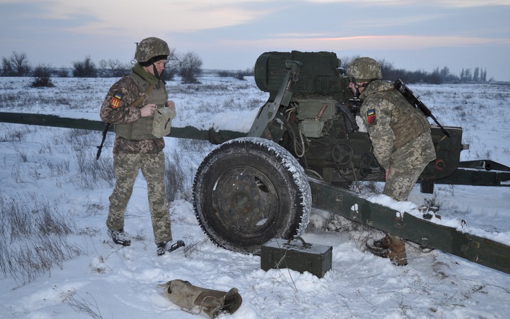 Binh sĩ Ukraine dàn trận chống tăng ra sao?