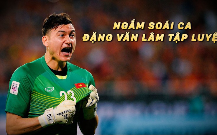 Ngắm "soái ca"1m88 của đội tuyển Việt Nam tập luyện