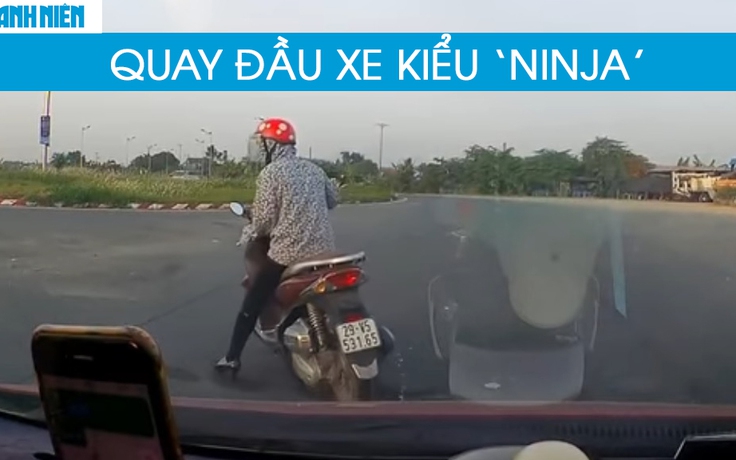 ‘Bó tay’ cách qua vòng xuyến của ‘Ninja’