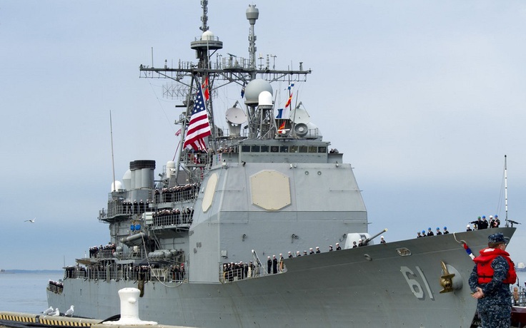 Mỹ điều tuần dương hạm tới gần bán đảo Triều Tiên