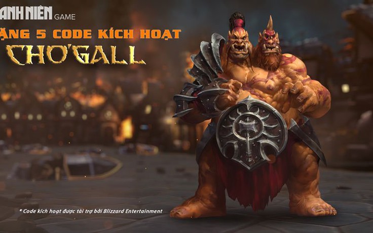 Thanh Niên Game tặng 5 tướng mới Cho’Gall trong Heroes of the Storm