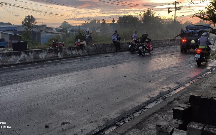 Tai nạn liên tục trên đoạn đường vào Khu liên hợp xử lý chất thải Đa Phước Tai nạn liên tục trên đoạn đường vào Khu liên hợp xử lý chất thải Đa Phước