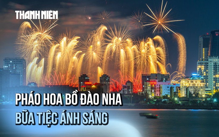 Pháo hoa Bồ Đào Nha 'chiêu đãi' bữa tiệc ánh sáng bên sông Hàn