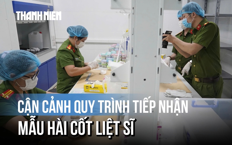 Bên trong nơi diễn ra quy trình tiếp nhận mẫu hài cốt liệt sĩ