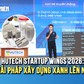 Quán quân HUTECH Startup Wings 2026: Biến bùn thải, xỉ lò cao thành vật liệu xây dựng xanh
