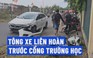 Tông xe liên hoàn trước cổng trường học ở quận Bình Tân
