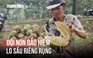 Đội nón bảo hiểm trong vườn sầu riêng, gom từng trái rụng giữa nỗi lo ế ẩm