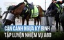 Ngắm kỵ binh cảnh sát cơ động luyện tập trước thềm lễ diễu binh A80