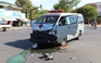 Xe cứu thương vượt đèn đỏ, gây tai nạn liên hoàn