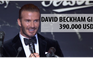 David Beckham 'bán mình' với giá 390 ngàn USD